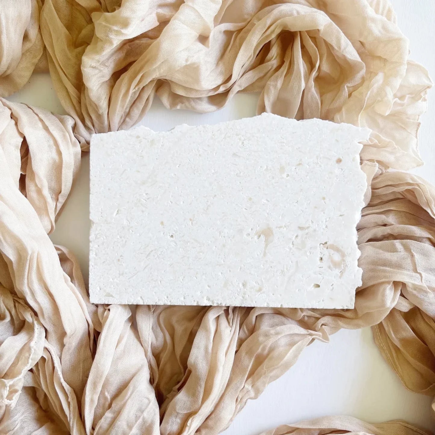 Limestone simple moment keepsake in landscape style.