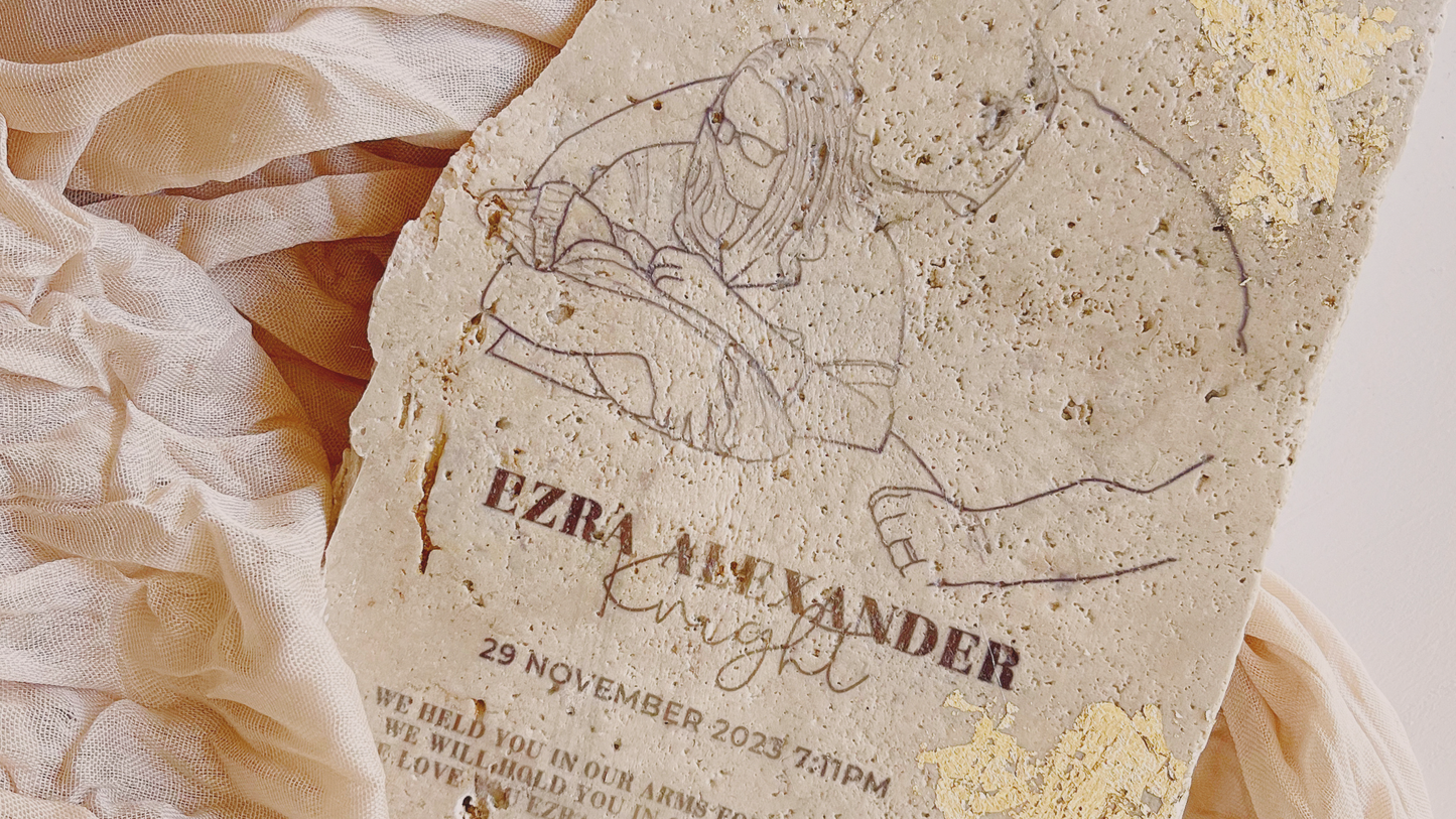 In Loving Memory Keepsake | Tribute to Little Ones in Stone