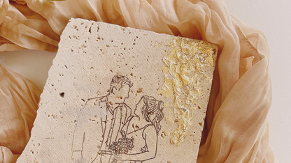 Line art Keepsake | Personalised Stone Design