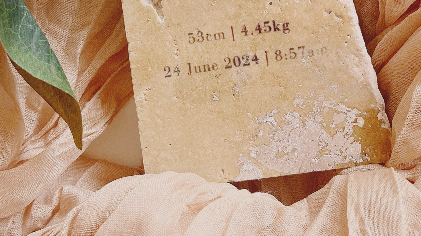 Baby Birth Details Keepsake | Personalised Stone Gift