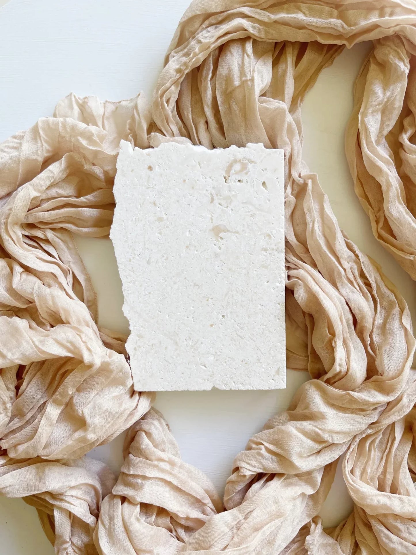 Limestone simple moment keepsake in portrait style.