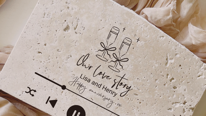 Music Keepsake | Personalised Stone Gift with Song Code